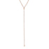 Three Prong Diamond Tennis Necklace with Detachable Lariat