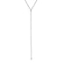 Three Prong Diamond Tennis Necklace with Detachable Lariat