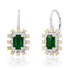 Magic Emerald & Opal Drop Earrings