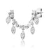 Shimmy Double Pierce Diamond Drop Stud Earring