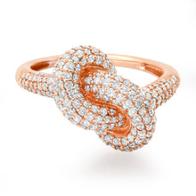 Tied the Knot Pave Diamond Ring