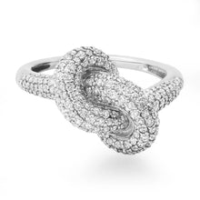 Tied the Knot Pave Diamond Ring