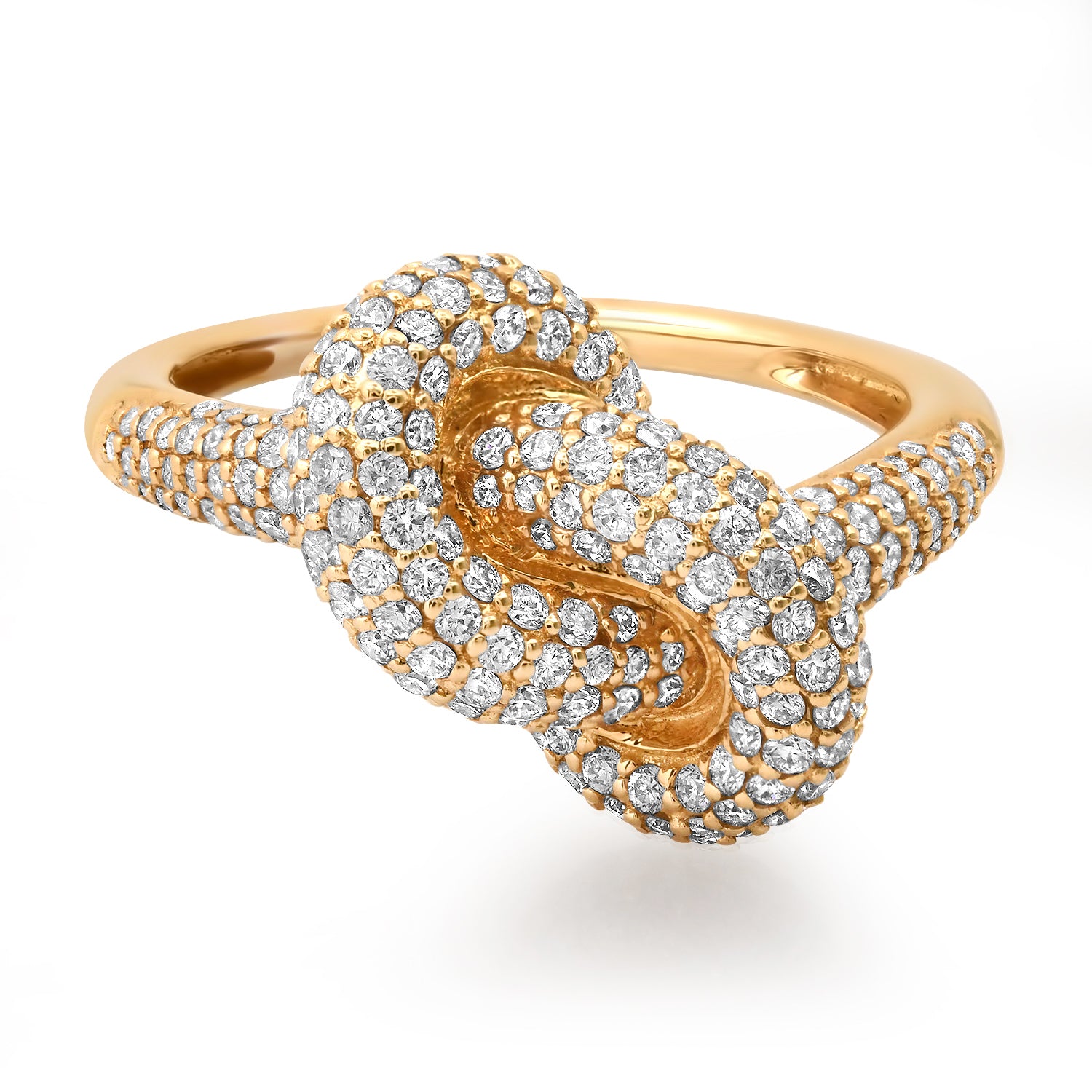 Tied the Knot Pave Diamond Ring