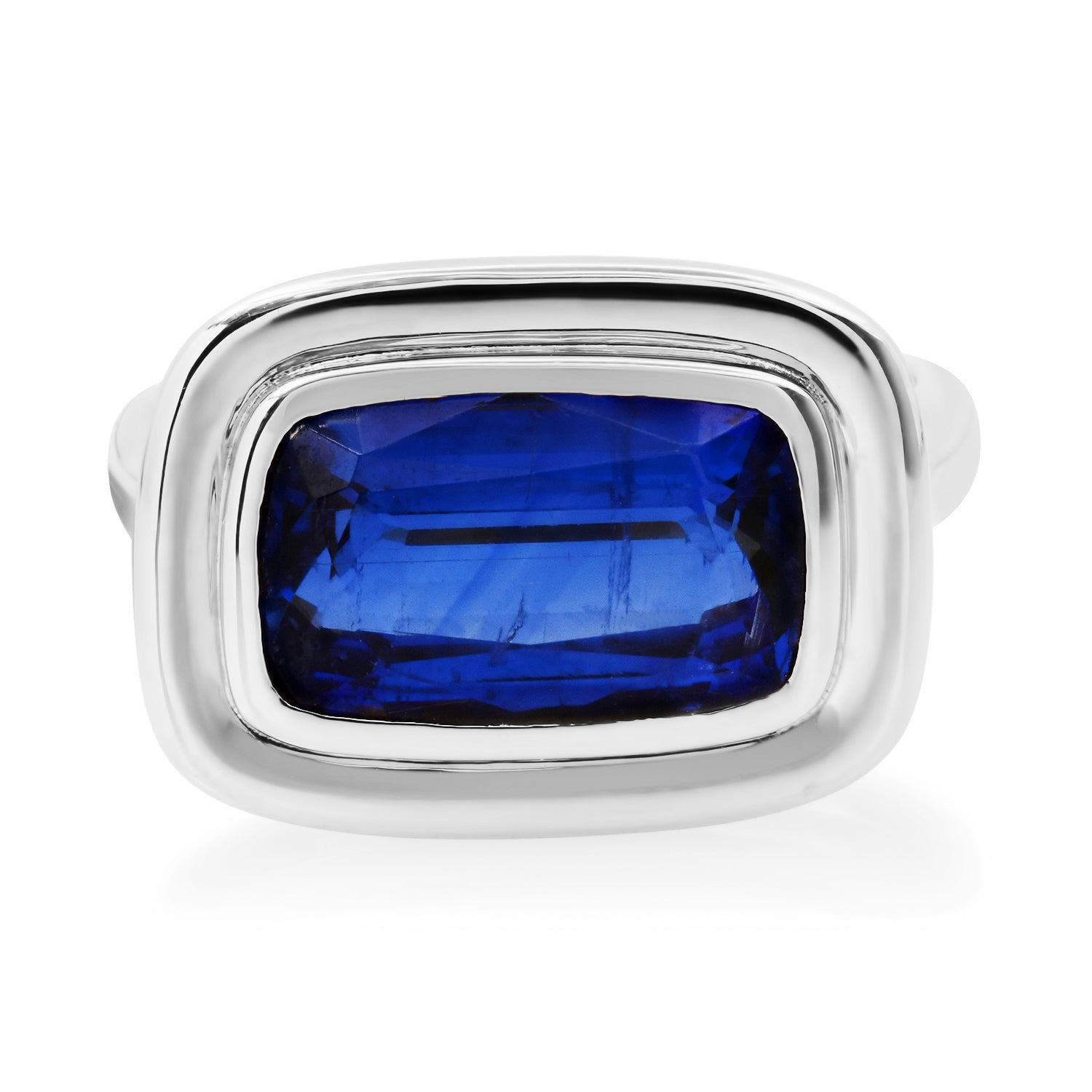 Rectangle Bezel Set Kyanite Statement Ring