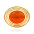 Opal or Fire Opal Cabochon Orbit Ring