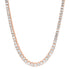 Graduated Lab Grown Emerald Cut Diamond Tennis Necklace