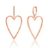 Glimmer in My Heart Diamond & Gold Drop Earrings