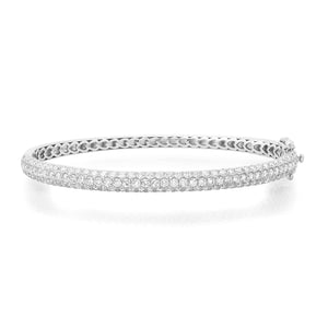 Self Love Diamond Bangle with Heart Detailing