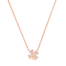 Glitzy Diamond Clover Icon Necklace