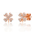 Lucky Diamond Clover Stud Earrings