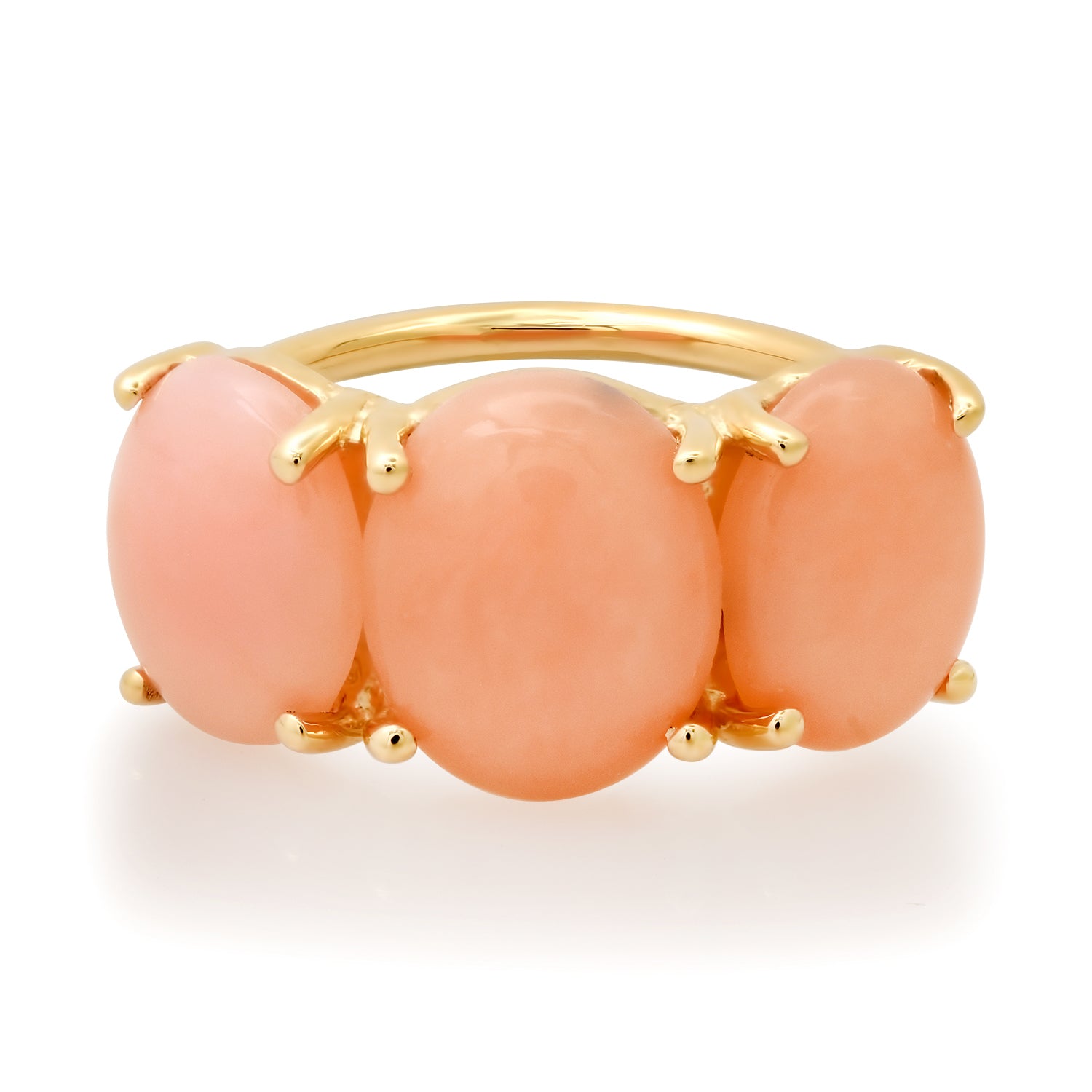 One of a Kind Jumbo Gumdrop Three Stone Cabochon Ring