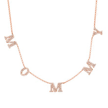 Elegant Mommy Dangle Letter Necklace