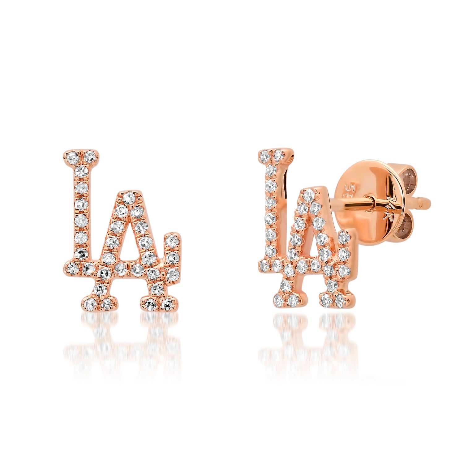 I Love LA Diamond Icon Stud Earrings