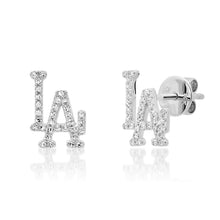 I Love LA Diamond Icon Stud Earrings