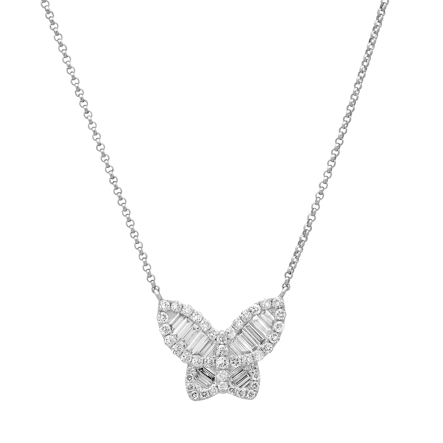 Diamond Illusion Butterfly Necklace