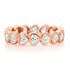Bezel Set Diamond Hearts All Around Eternity Band Ring