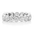 Bezel Set Diamond Hearts All Around Eternity Band Ring