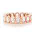 Bezel Set Oval Shaped Diamond Eternity Band Ring