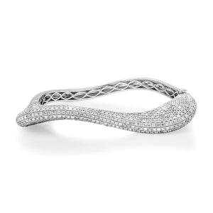 Wild & Wavy Pave Diamond Bangle