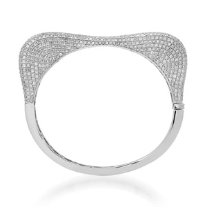 Wild & Wavy Pave Diamond Bangle