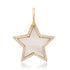 Mother of Pearl or Turquoise & Diamond Star Charm