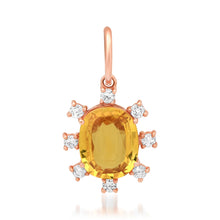 Sip of Sunshine Yellow Sapphire & Diamond Charm