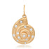 Sally's Swirly Diamond Shell Charm