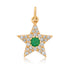 Small Diamond & Gemstone Star Charm