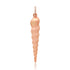 Brushed Satin Gold Spiral Seashell Charm