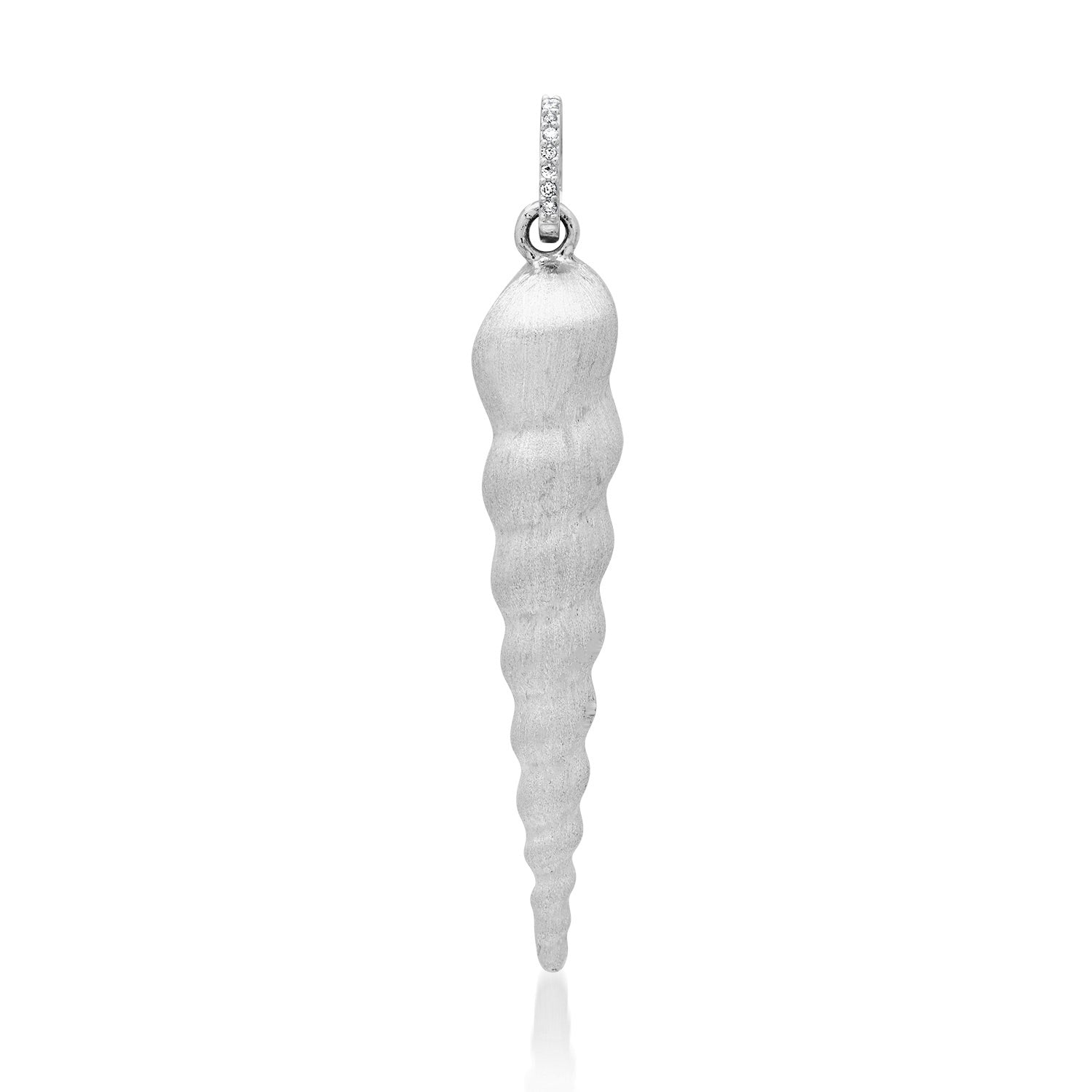 Brushed Satin Gold Spiral Seashell Charm