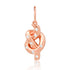 Gold & Diamond Tied Knot Charm