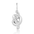 Gold & Diamond Tied Knot Charm