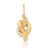 Gold & Diamond Tied Knot Charm