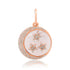 Malachite or Mother of Pearl Diamond Moon & Stars Charm