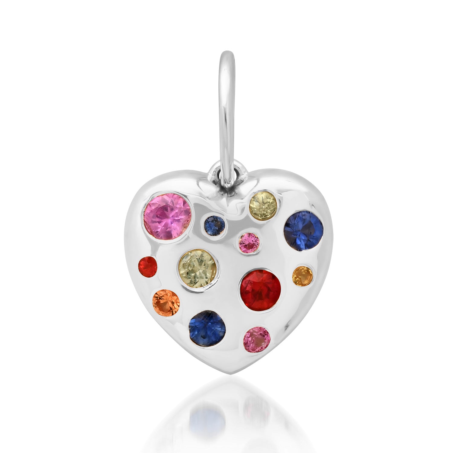 Treasure Your Heart Scattered Gemstone Charm