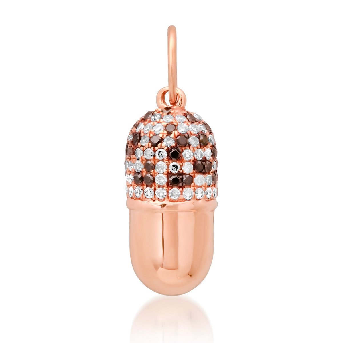 Daily Dose Black & White Diamond Pill Charm