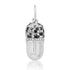 Daily Dose Black & White Diamond Pill Charm