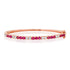 Alternating Ruby & Diamond Bangle Bracelet