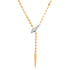 Baby Adjustable Sleek Diamond & Emerald Snake Chain Lariat