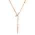 Baby Adjustable Sleek Diamond & Emerald Snake Chain Lariat