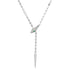 Baby Adjustable Sleek Diamond & Emerald Snake Chain Lariat