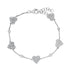 Mini or Medium Bezel & Pave Diamond Heart Bracelet