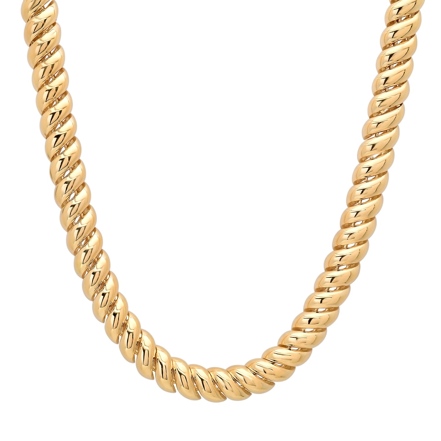 Luxe Twisted San Marco Gold Collar Necklace