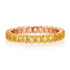 Petite Oval Yellow Sapphire Eternity Band Ring