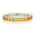 Petite Oval Yellow Sapphire Eternity Band Ring