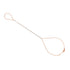 Floating Rose Cut Diamond Pears Bringlet Hand Chain Bracelet
