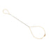 Floating Rose Cut Diamond Pears Bringlet Hand Chain Bracelet