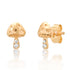 Diamond Mushroom Stud Earrings
