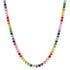 Rainbow Gemstone 1/2 Tennis Necklace