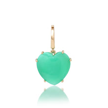 Precious Gemstone Heart Charm